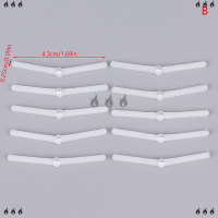 ??? 10ชิ้นเส้นผ่าศูนย์กลาง2.5มม. 4.5มม. บานพับขาพลาสติกสำหรับเครื่องบินรุ่นเครื่องบิน RC อุปกรณ์เสริมโมเดลเครื่องบิน