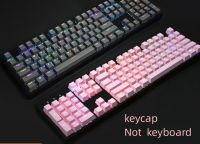 Bi-Color Transparent Keycap OEM Height 104 Key Game Mechanical Keyboard Keycaps Characters Transparent Keycap Abs