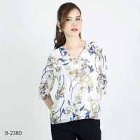 MIKIKO Blouse MI-B2380 ชิฟฟอนปริ้นท์ แขนยาว IGPU23-3