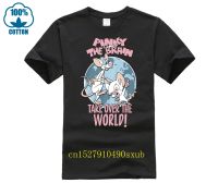 อย่างเป็นทางการ ANIMANIACS PINKY และ TAKE OVER THE WORLD เสื้อยืดสีดำ