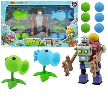 1 Pcs PLANTS VS ZOMBIES 2 PVZ Action Figure Shooting Light Sound Model Snow  Pea Shooter Plants Game Electric Toy Gift For Kid