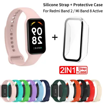 Compatible with Xiaomi Band 8 Active Replacement Band - Replacement  Silicone Wrist Watch Band Strap Compatible with Xiaomi Band 8 Active/Redmi  Band 2