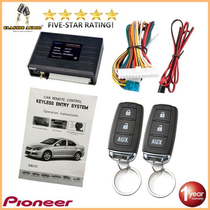Pioneer Car Remote Central Door Lock Keyless System Locking SHD with