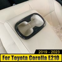 ABS ที่ยึดถ้วยน้ำแถวเก้าอี้หลังรถสติกเกอร์แต่งแผงภาพกรอบสำหรับ Toyota Corolla E210 2019 2020 2021 2022 2023ไฮบริด