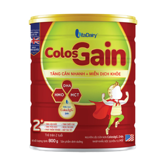 Sữa bột tăng cân colosgain 2+ 800 gram lon - ảnh sản phẩm 1