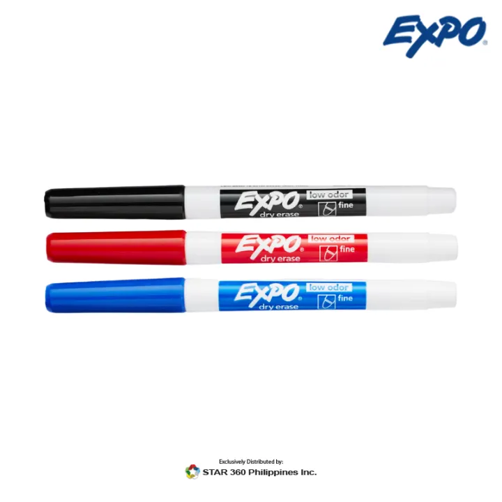 Expo Low Odor Dry Erase Whiteboard Marker Fine Tip (Pack of 12s
