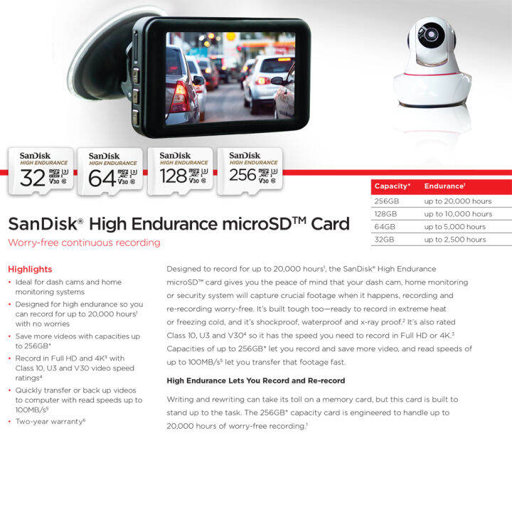 sandisk-high-endurance-128gb-microsd-card-class-10-speed-100mb-s-sdsqqnr-128g-gn6ia-เมมโมรี่การ์ด-กล้องติดรถยนต์-กล้องวงจรปิด