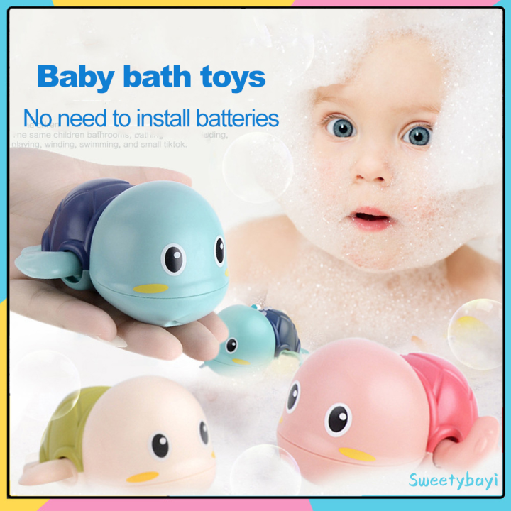 SWEETY Baby Bath Toy Dolphin Turtle Swimming Clockwork Toys Lazada