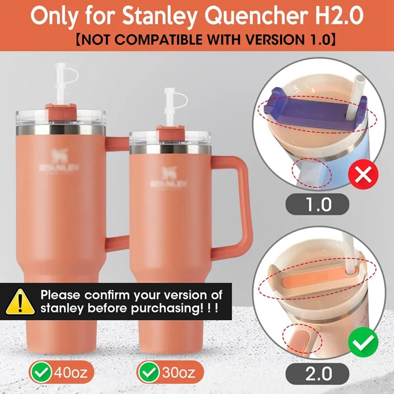 8 Sets Colorful Spill Stopper Compatible Stanley 40 Oz 30 Oz