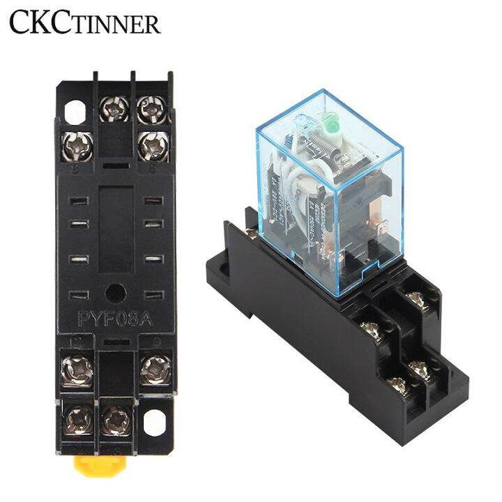 my2nj-hh52p-dpdt-รีเลย์แม่เหล็กไฟฟ้าขดลวดขนาดเล็ก-ac12v-กลาง24โวลต์-ac110v-dc24v-220โวลต์8ขารีเลย์พร้อมหลอดไฟอะแดปเตอร์