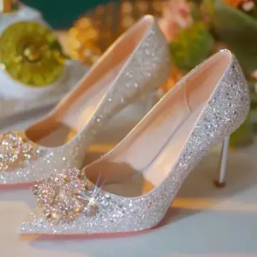 1 inch heels for clearance wedding