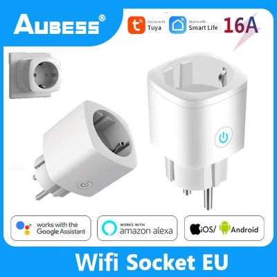 EU 16A Smart Plug WiFi Socket Timing Function Tuya SmartLife APP Control Works With Alexa Google AssistantNo Power Monitor