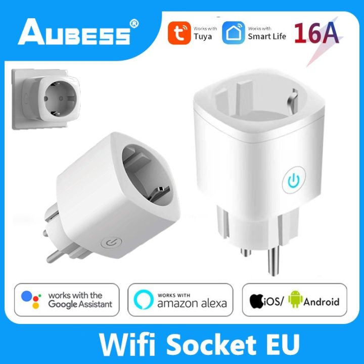 Smart Plug WiFi Socket EU 16A Power Monitor Timing Function Tuya