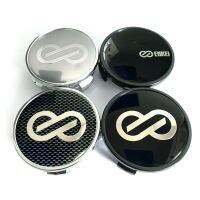 Style car 4pc 62mm ENKEI  Logo Black Silver Car Modified Wheel Center Cover Rim Hub Cap Center Cap