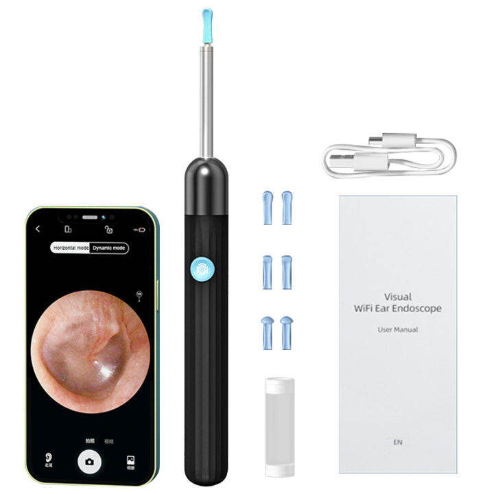 Earpick Wireless Visual Waterproof With HD Camera WiFi Otoscope For ...