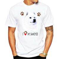 2023 NewSummer เสื้อยืด I Heart My Samoyed ใหม่ล่าสุด Mens Funny S S-3xl Awesome Mens Funny ฟิตเนส100 ผ้าฝ้าย Slee04สั้น