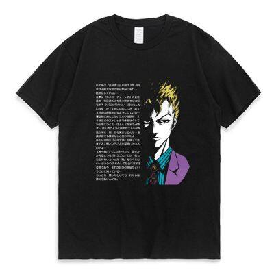 Anime Jojo Bizarre Adventure T Shirt Men Short Sleeved Tops Vaporwave Aesthetic Jotaro T-shirt Cotton Kujo Manga Tee Shirt XS-4XL-5XL-6XL