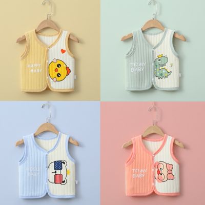 （Good baby store） Thick Baby Vest Cardigan Infant Boys Girls Clothes Autumn Spring Outwear Newborn Baby Girls Cardigan Cotton
