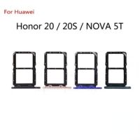 ถาดใส่ซิมการ์ดที่ใส่การ์ด Sd แบบดั้งเดิมสำหรับ Huawei Nova 5T 5 5pro 5Ipro 3E 5Z 2019 P20Lite