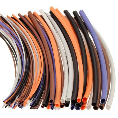 100pcs/lot  Assortment Ratio 2:1 Heat Shrink Tubing Tube Cable Sleeving Wrap Wire Kit 6 Size Cable Management