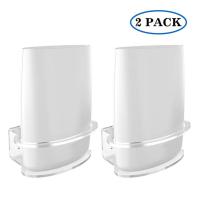 2PCS Clear Wifi Router ชั้นวาง Wall Mount แข็งแรงทนทานสำหรับ Netgear Orbi WiFi Router RBS40 RBS50 RBK50 AC2200 AC3000 กล่องเก็บ