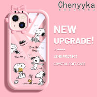 เคส Chenyyyka สำหรับ iPhone 13 iPhone 13 Pro iPhone 13 Pro iPhone 13 Pro Max เคสโทรศัพท์โปร่งใสการ์ตูนสนูปี้สีสันสดใสนิ่มกันกระแทกสร้างสรรค์เคสป้องกันเลนส์กล้องถ่ายรูปมอนสเตอร์ตัวน้อยปลอกซิลิโคนใส