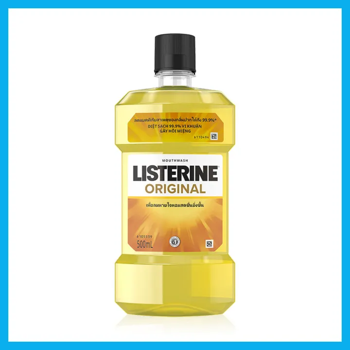 ลิสเตอรีน-น้ำยาบ้วนปาก-ออริจินัล-listerine-mouthwash-original-500ml