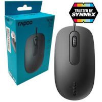 )Rapoo เม้าส์มีสาย N200 Wired Optical Mouse (MSN200-BK) เลือก 1 ชิ้น 1 อย่าง นักเรียน ประชุม เดินทาง โทรศัพท์ Computer คอมพิวเตอร์ Case wifi wireless bluetooth pad fan ลำโพง หูฟัง ไร้สาย HDMI Notebook TabletUSB TypeC Mini Mouse Game เกม wfh ทำงาน บ้าน