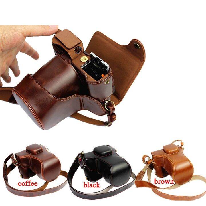 Luxury PU Leather Camera Bag For Fujifilm XT30 XT20 XT20 XT10 XT10 1650mm 1855mm lens Case