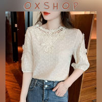 QXshop   พร้อมส่ง? เสื้อแฟชั่นน่ารักแบบเต็มคาราเบ๊ว เสื้อแต่งลูกไม้สวยหวาน✨ งานใหญ่งานเล็กก็ดูดีเกินต้าน กดสั่งเลยน้าาา