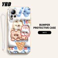 YBD เคส3D ใหม่สำหรับ Infinix Note 12 11 Pro 11s X697 คู่การ์ตูนน่ารักเคสนิ่มกรณีโทรศัพท์รูปแบบเคลื่อนไหว