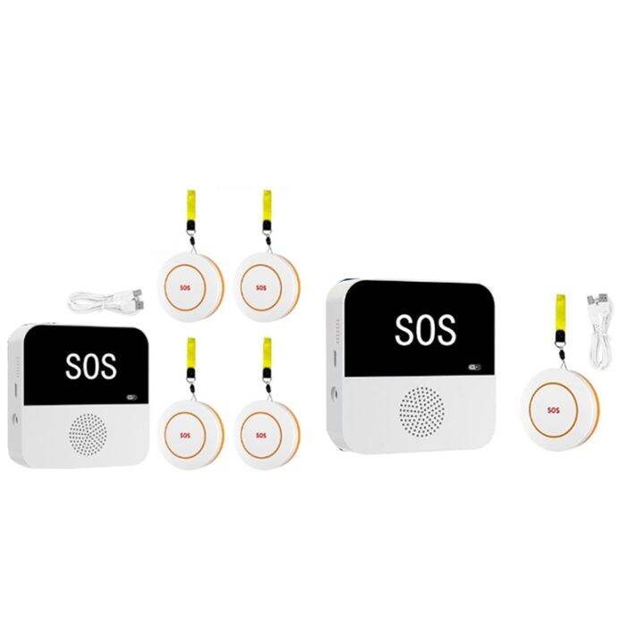 Wireless WiFi Elderly Caregiver Pager SOS Call Button Emergency SOS ...