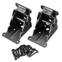 2Pack Folding Brackets, Lock Extension Support Bracket Foldable Self Lock Hinges with Screws for Table Bed Leg Feet