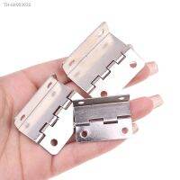 ㍿☫♞ 2Pcs Cabinet Hinge 41mm Door Luggage Furniture Jewelry Wood Boxes 4Holes Three-Folding Hinges Furniture Decoration Silver/Bronze