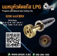 นมหนูหัวตัดแก๊สสีเงินLPG 6290 เบอร์ 2NX Propane and Natural Gas Cutting Tip -Compatible with Harris