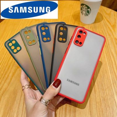 [ส่งจากไทย] เคสกันกล้อง ขอบสีหลังด้าน SAMSUNG S20FE NOTE10LITE S21PLUS S21ULTRA  NOTE10 S9PLUS S10PLUS