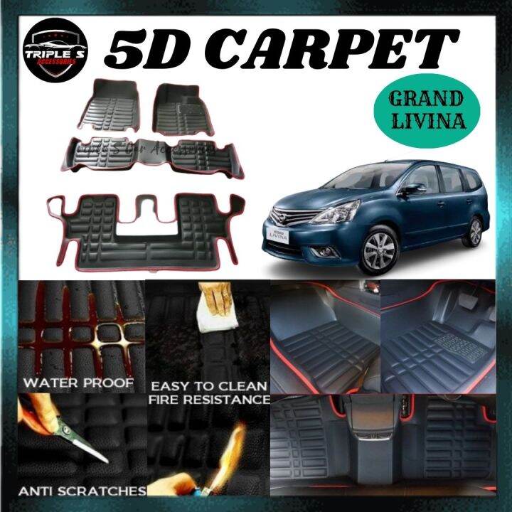 Nissan Grand Livina 5D Carpet CarMat Floor Mat OEM Karpet Anti Slip