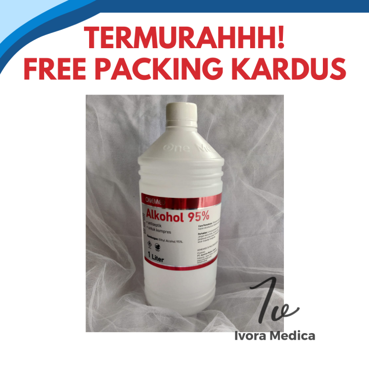 Alkohol 95% 1 liter Onemed | Lazada Indonesia