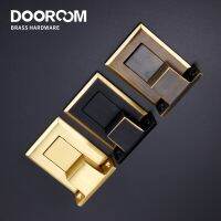 Dooroom Brass Door Stops Punch Free Invisible Magnetic Door Holder Underfloor Heating Door Bumper Catch Free Tapes Door Hardware Locks