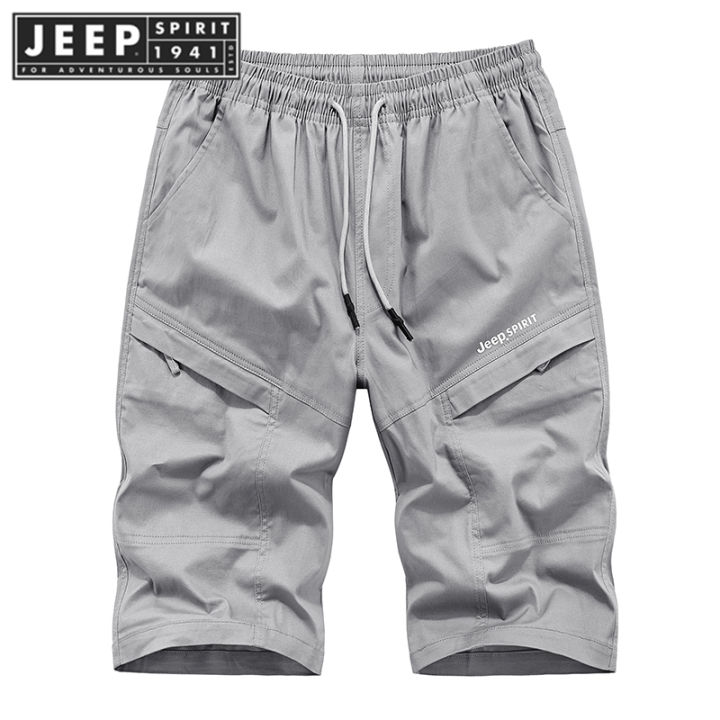 JEEP SPIRIT 1941 ESTD New Summer Fashion Versatile Shorts Men's ...