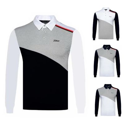 Golf mens clothing quick-drying long-sleeved T-shirt outdoor sports jersey golf breathable polo shirt Scotty Cameron1 Mizuno PING1 SOUTHCAPE W.ANGLE TaylorMade1 Odyssey G4✸♘△