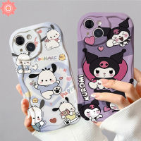 เคสนิ่มสำหรับ Samsung A24 A14 A12 A04 A13 A23 A04s A50s A11 A21s A20 A30 A51 A30s A20s A10s A31 A03s A52 A50 A52s 3D น่ารัก Pochacco น่ารัก Pochamoroll Kuromi ขอบโค้งมน