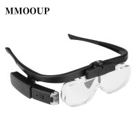 Magnifying Glasses Magnifier 1.5X 2.0X 2.5X 3.5X 4.0X 4.5X USB Rechargeable With LED Light For Reading Watchmaker Repair Wearing