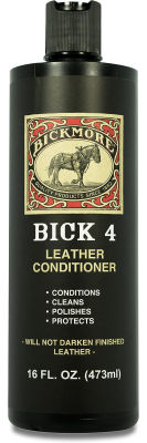 Bickmore Bick 4 Leather Conditioner and Leather Cleaner 16 oz - Will Not Darken Leather - for Automotive Interiors, Colored and Natural Leather Apparel, Furniture, Jackets, Shoes, Bags &amp; All Other Accessories 16 Fl Oz (Pack of 1)