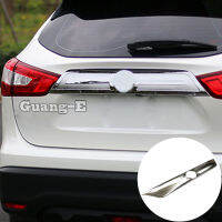 Car ABS Chrome Rear Back Door License Tailgate Bumper Frame Plate Trim Lamp Trunk Parts For Nissan Qashqai J11 2016 2017 2018