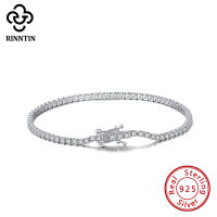 Rinntin Real 925 Sterling Silver Infinity Adjustable Tennis celet Women with AAAA Zircon Female Bangle Wedding Jewelry TSB61