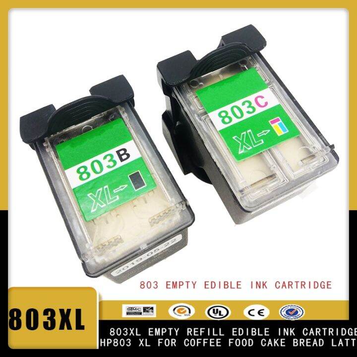 Vilaxh 803XL Empty Refill Edible Ink Cartridge Replacement HP 803 XL