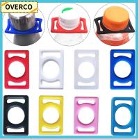 OVERCO 10pcs สินค้ามาใหม่ ตะขอหัวเข็มขัดยาง อุปกรณ์เสริมเสริม หัวเข็มขัดกาต้มน้ำกีฬา หัวเข็มขัดแขวนกาต้มน้ำ คาราบิเนอร์กลางแจ้ง ที่วางขวดน้ำ