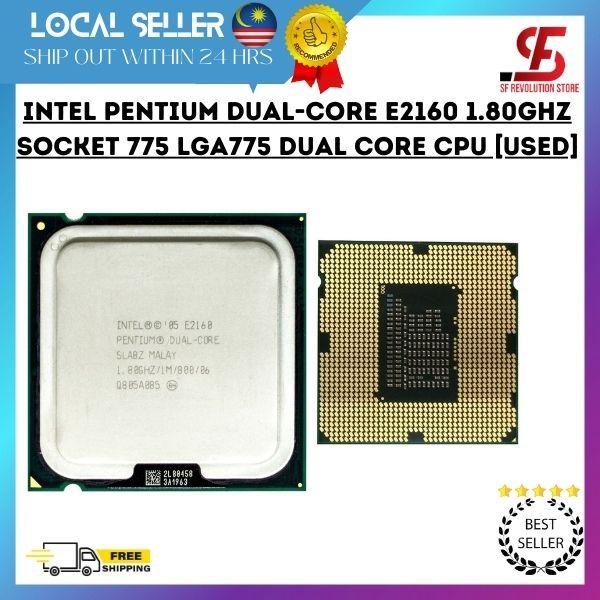 Intel Pentium Dual-Core E2160 1.80GHz Socket 775 LGA775 Dual Core CPU Used  | Lazada