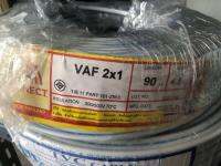 สายไฟVAF ขนาด (VAF2x1, VAF2x1.5, VAF2x2.5) SQ.MM. สายไฟหุ้มฉนวนสองชั้น